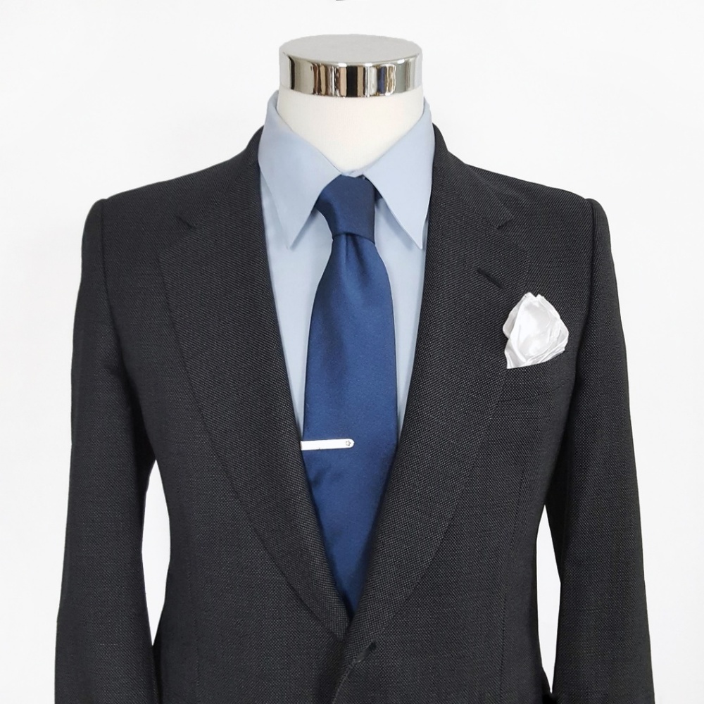 Hickey Freeman Vintage Men's Wool Blazer 38R Blue - Picture 2 of 8
